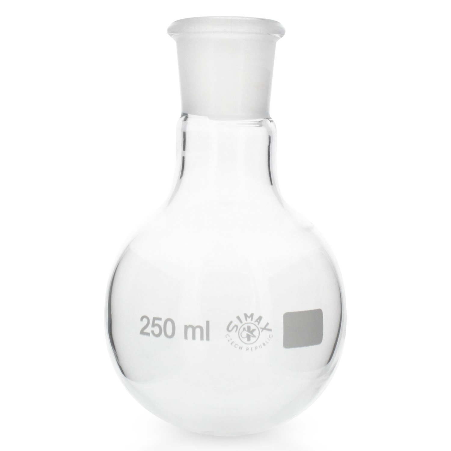3x Rundkolben 250ml mit Normschliff 29/32 aus hitzefestem Borosilikatglas 3.3 (Laborglas)