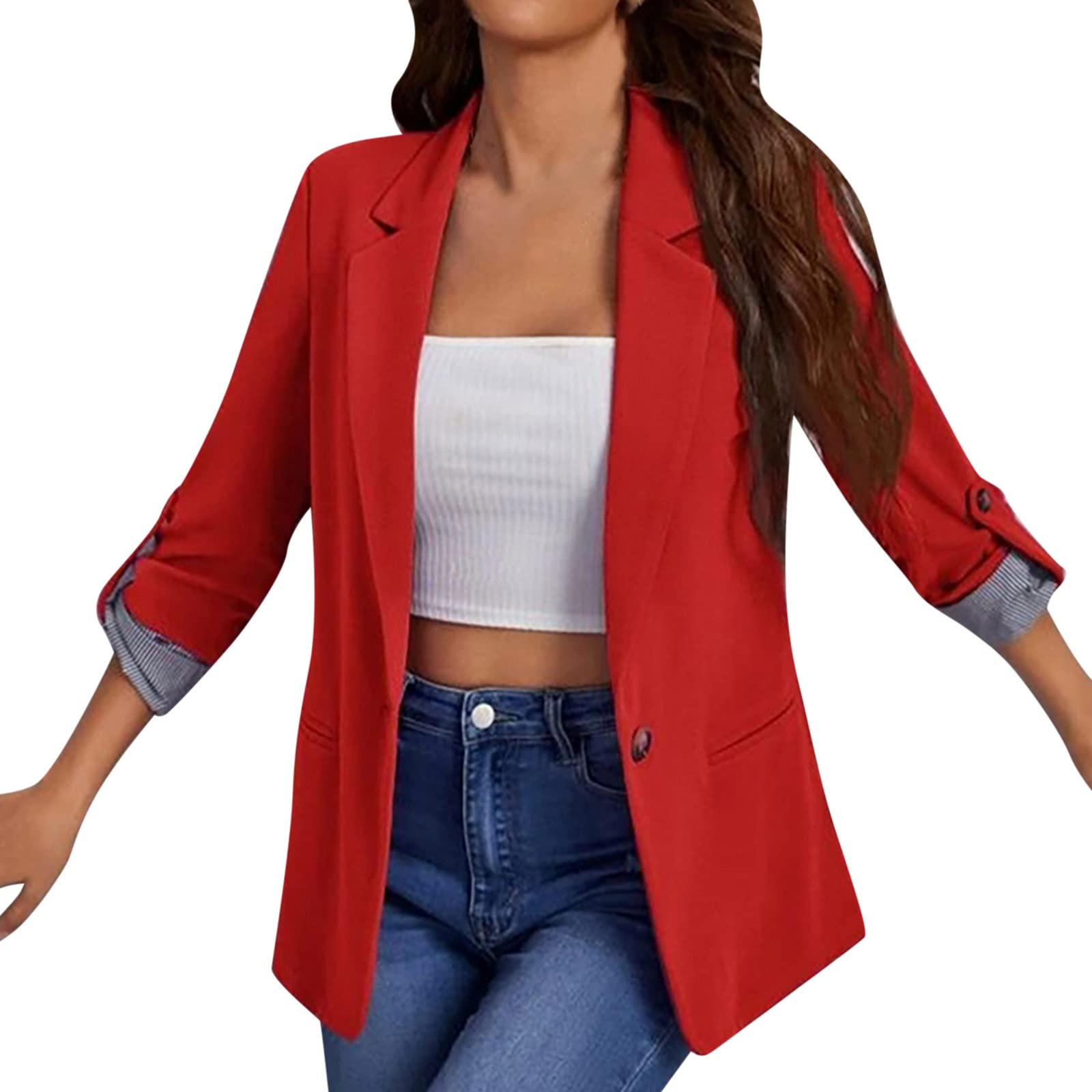 Women Smart Casual Blazer Jacket Elegant Work Suits Women Business