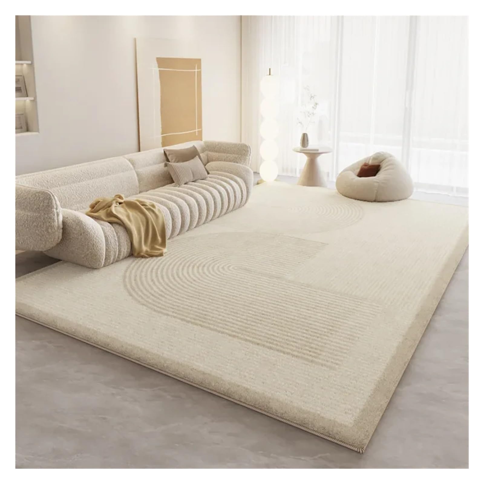 Tapis de salon 140x200 épais pour table basse et chambre à coucher