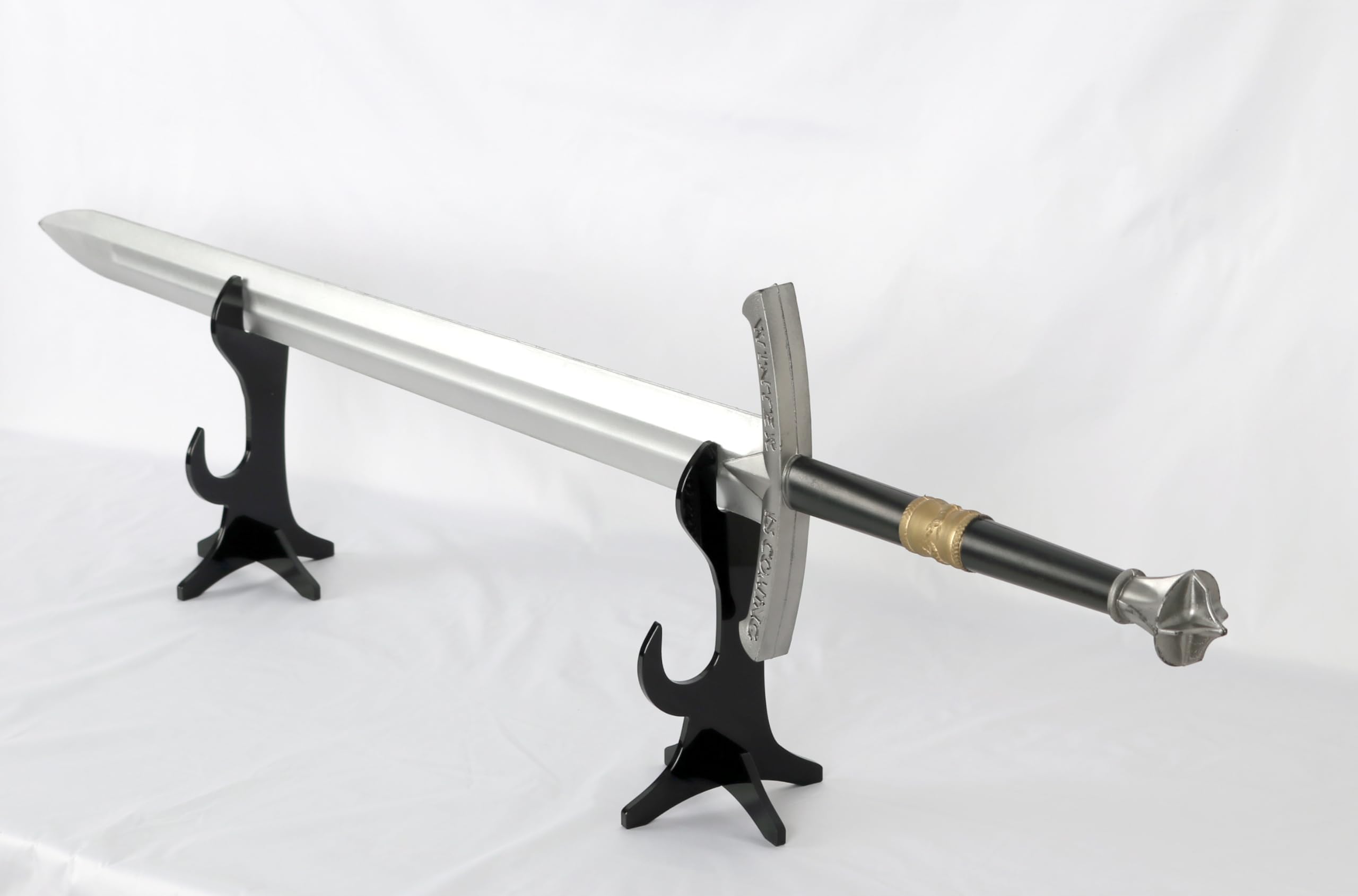 Support D'épée En Plexiglas – Réglable, Transparent/noir, Pour Katana, Wakizashi Et Tanto