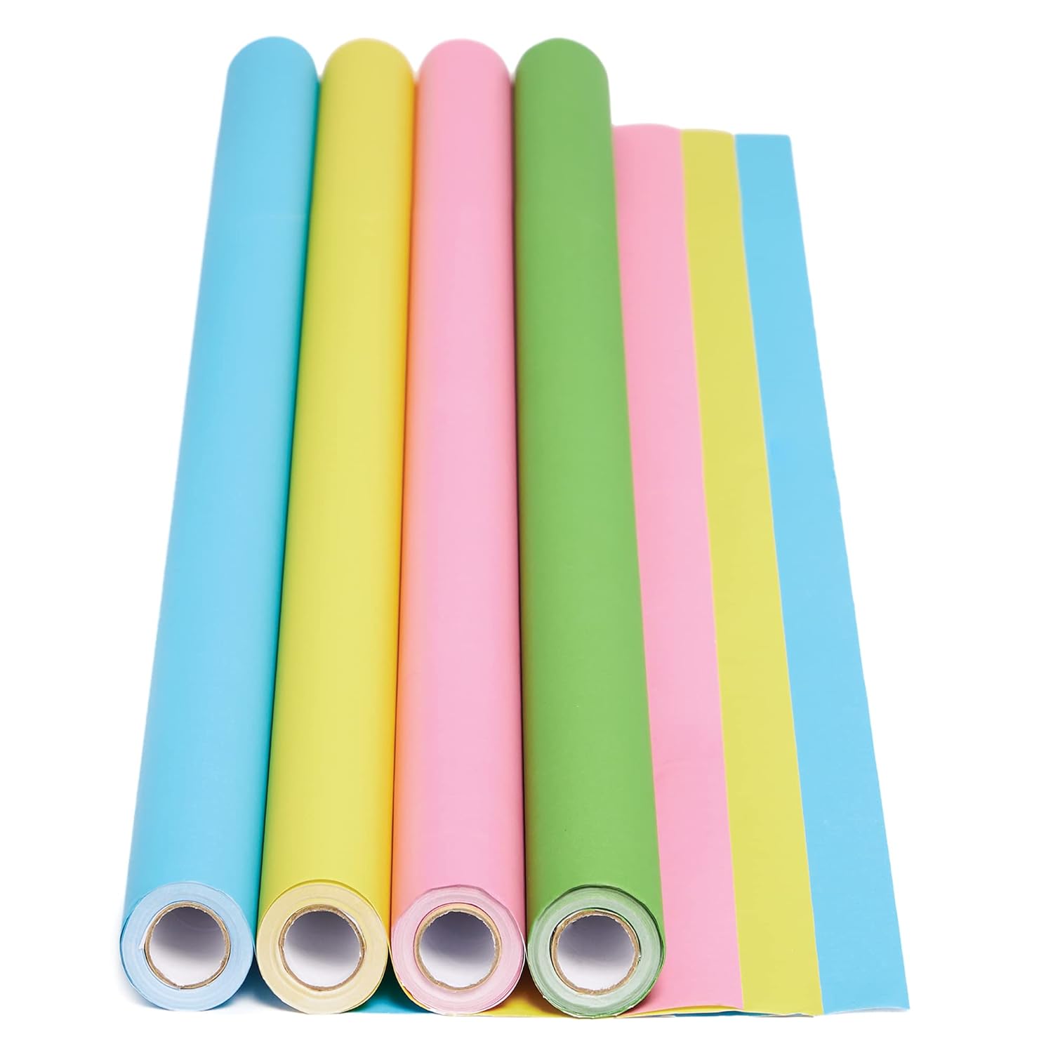 Baker Ross FE439 Pastel Colours Super Poster Display Rolls Pack of 4