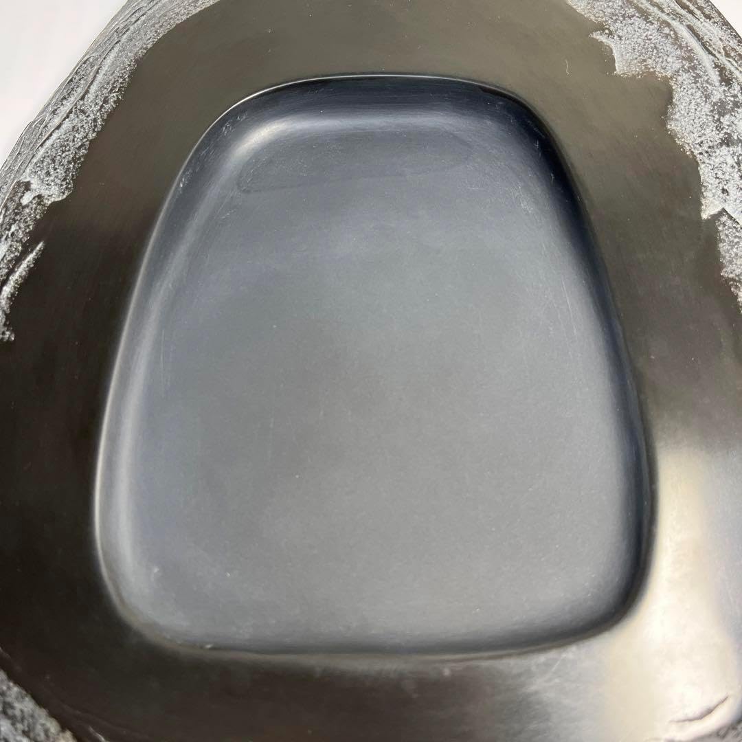 ⭕️デカイ　長崎県対馬　希少　超大型若田硯　年輪様な石紋綺麗　5kg超え　椿竜山 長崎県対馬 超大型若田硯 年輪様な石紋綺麗 5kg超え 椿