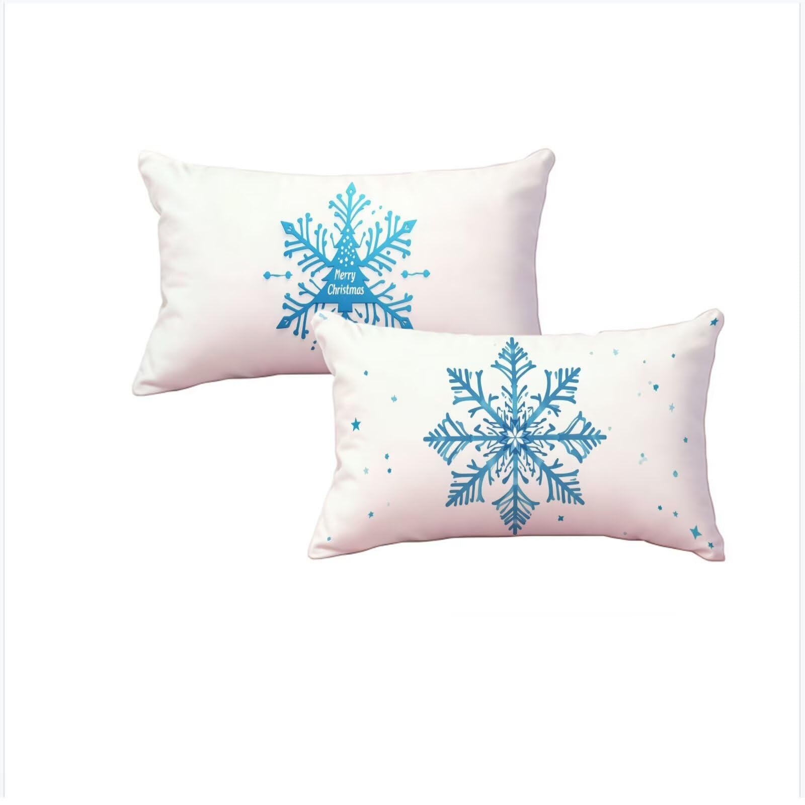Housse coussin 40x80cm Noël en lin imperméable | Confort double face G666