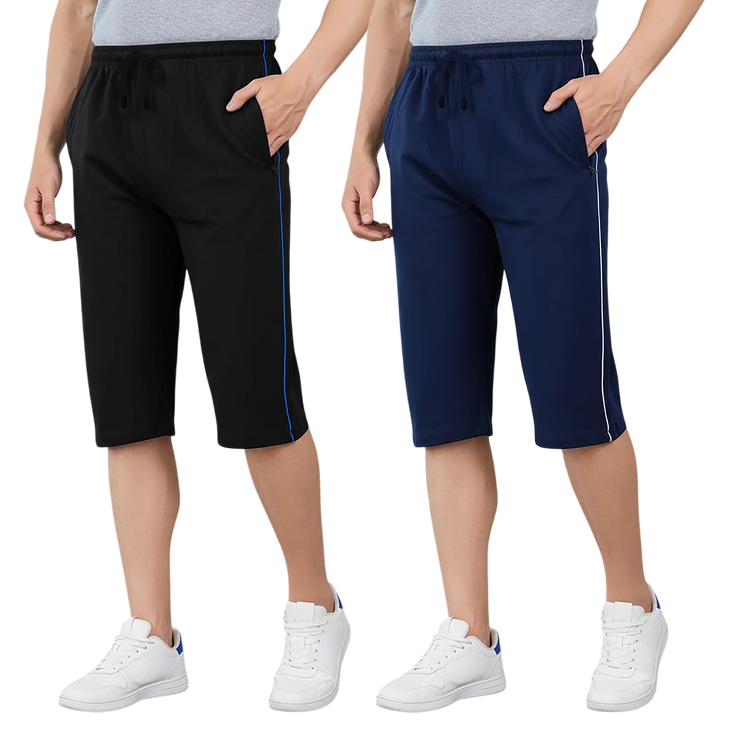 GUIDE Men's Regular Fit Three Fourth Capri-picture-10