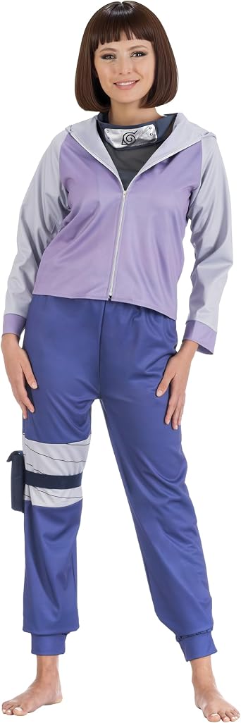 Chaks - Hinata Hyuga Wig for Women, Official Naruto Costume Accessory, Purple Hair, Anime Cosplay, Carnival and Comic Con