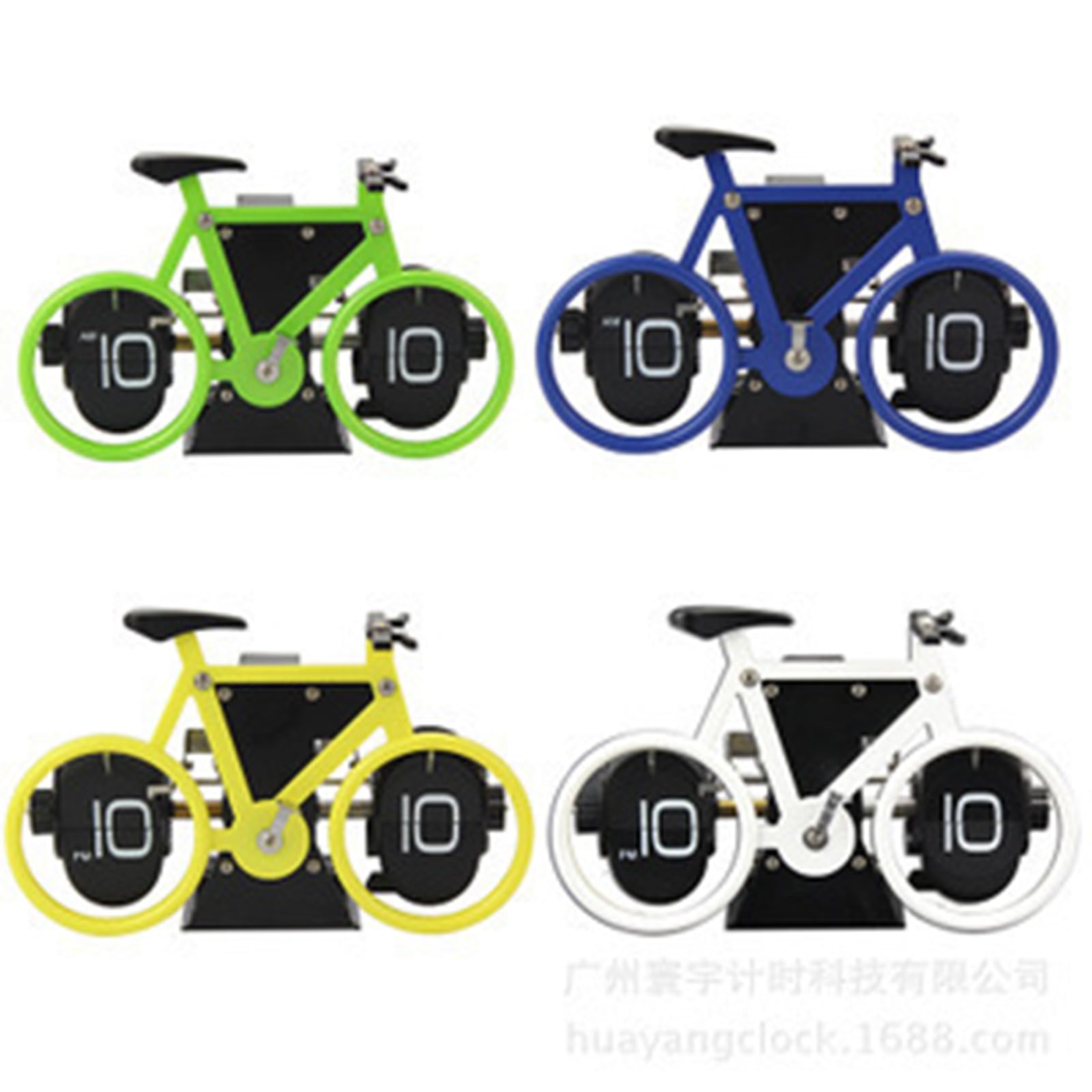 Bicycle Flip Clock Bike Shaped Flip Clock Battery Operated