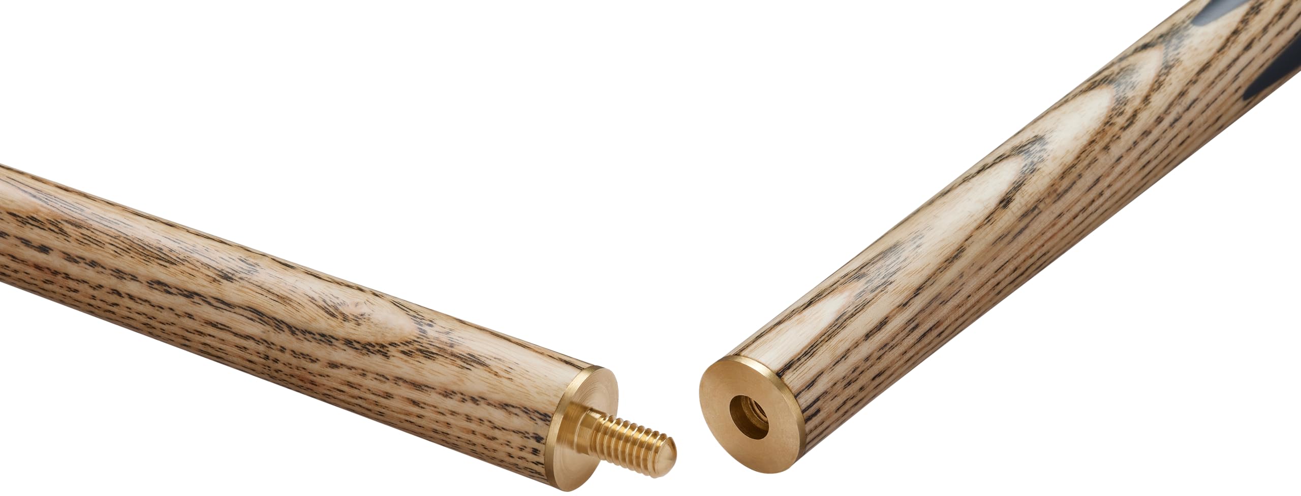 POWERGLIDE One 2-Piece Snooker Cue Stick | Ash Wood Shaft And Butt with Decal Design | Brass Joint | Full Size 57'' | 10 mm Tip'