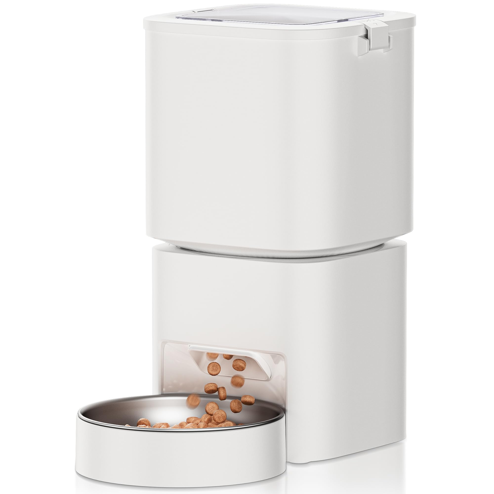 Dispensatore Automatico Cibo Per Gatti DUDUPET - Capacità 4L - Controllo WiFi - Ciotola Acciaio Inox - Foto 8