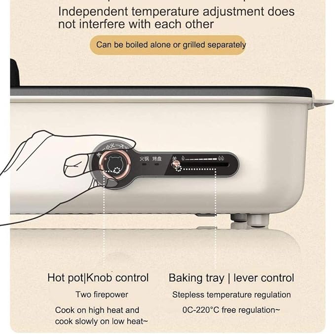 Olla Eléctrica Hot Pot Asador BBQ Sin Humo Multi Cocina miniatura 5