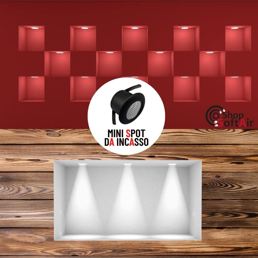 Shop SoftAir Mini-ledspot, 3 W, IP65, wit, zwart, goud, grijs Shop SoftAir Mini-ledspot, 3 W, IP65, wit, zwart, goud, grijs