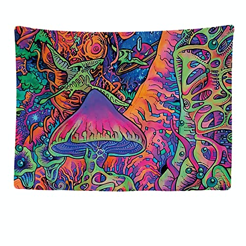 Ulticool – Tapisserie Murale Décorative Chambre - Néon Psychédélique - 200 x 150 cm Grand – Papier Peint Tissu – Tapestry Aesthetic Wall -...