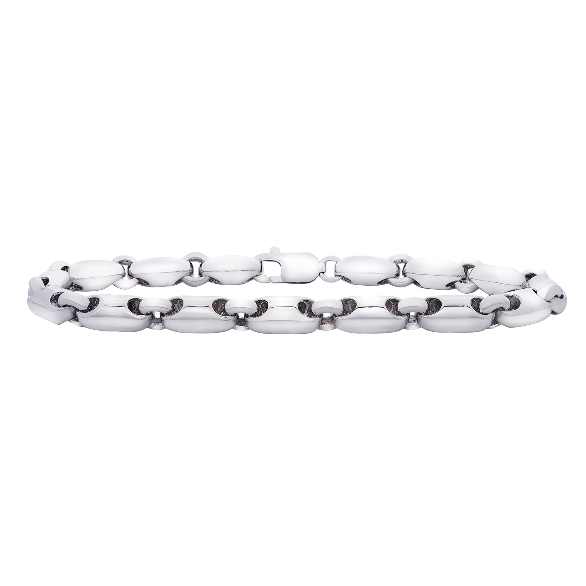 Timeless Love - Men's Sterling Silver Mariner Chain Bracelet