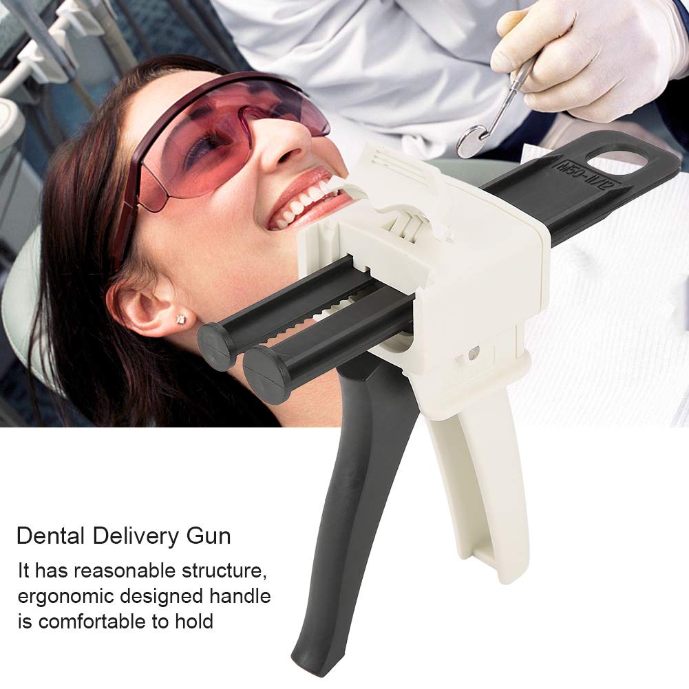 Dental dozownik Gun 1: 1/2: 1 wkład z kauczuku silikonowego Impression Mixing Dispenser pistolet dostawczy stal szlachetna dozownik