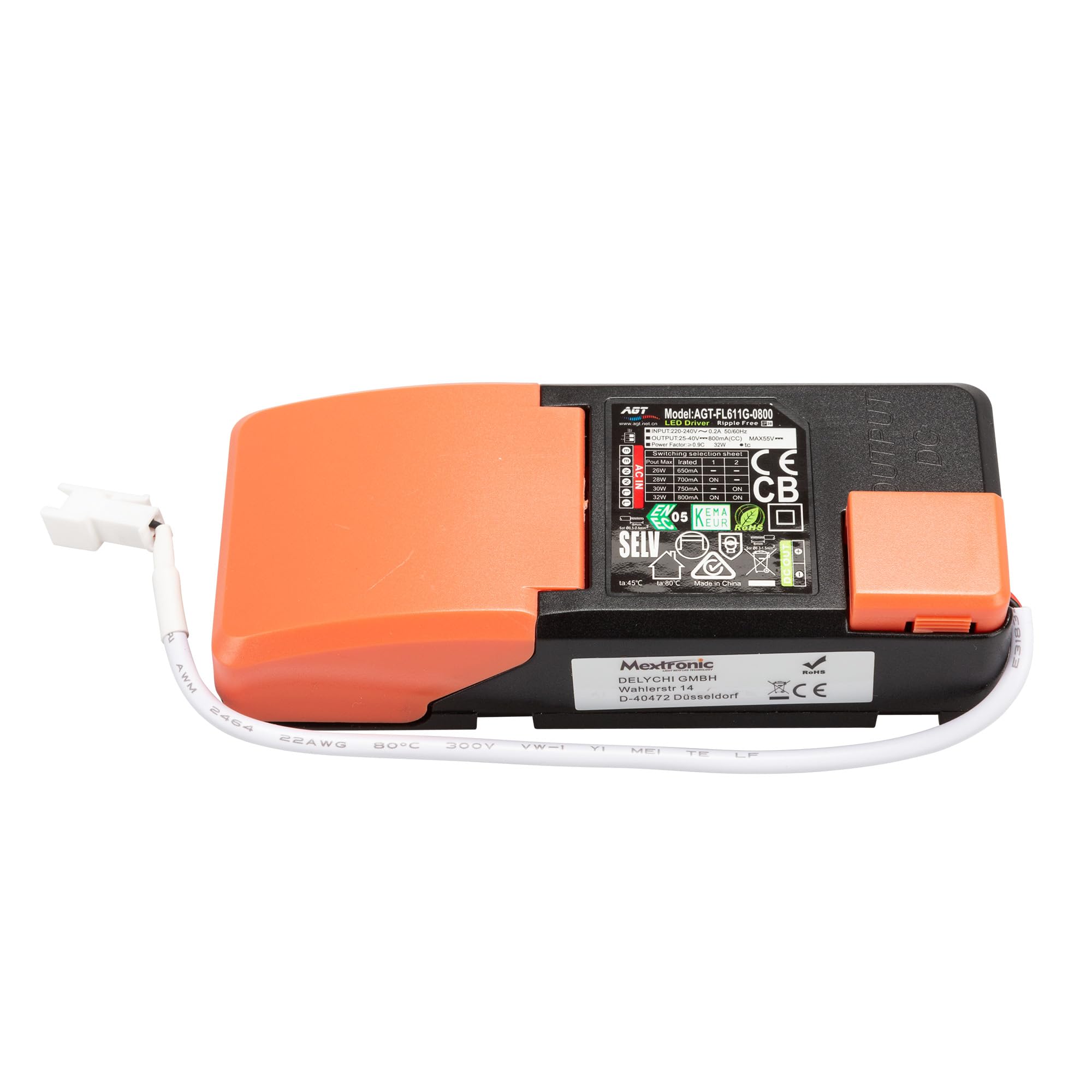 Mextronic LED Konstantstromquelle 32W 25–40V DC, 650–800mA einstellbar