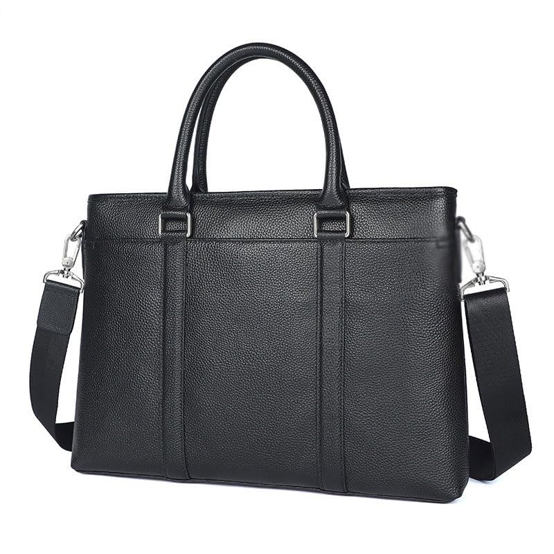 HBJWOV Men's leather briefcase, handbag, fashionable computer bag, trendy business handbag, men's bag