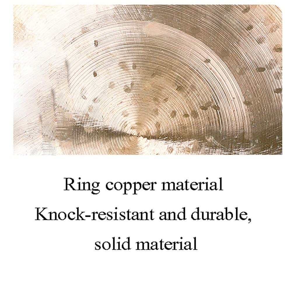 Gong in ottone con martello e supporto, strumento di meditazione per Feng Shui, yoga e rilassamento, perfetto per pratiche di consapevolezza