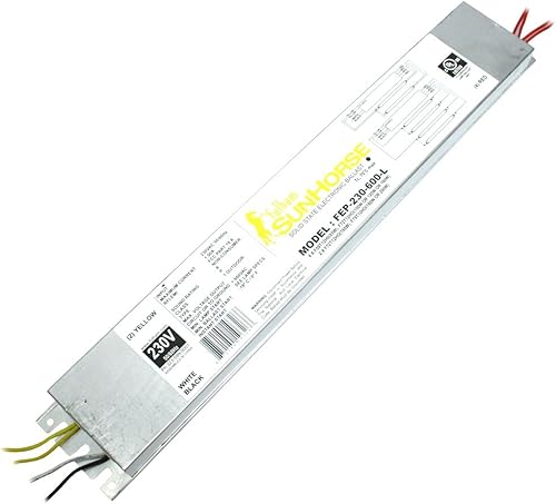 Fulham Lighting FEP-230-600-L SunHorse - Balastro de iluminación UV, 230 V, color blanco