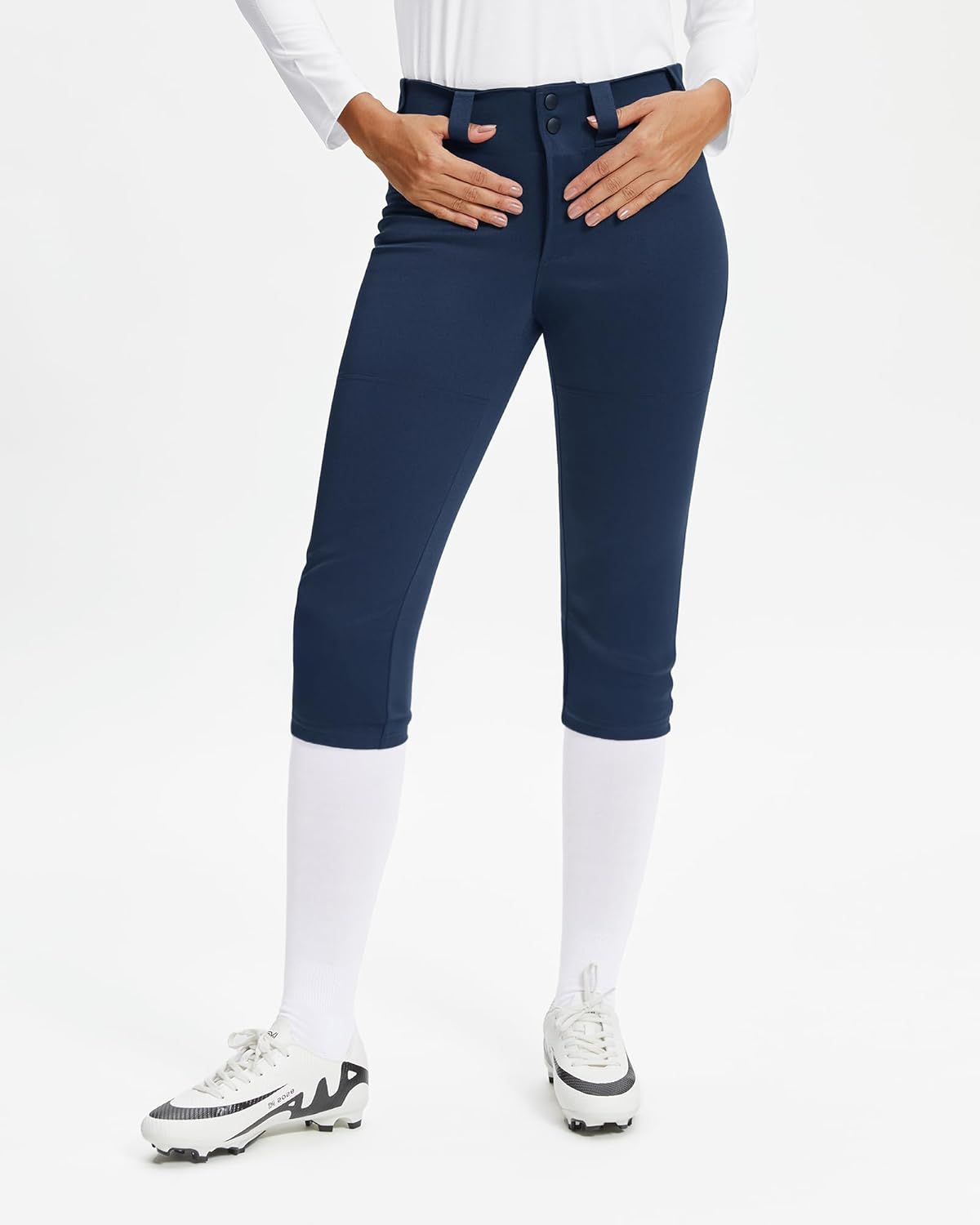 Stelle Women's Softball Pants Knickers Knee-High Baseball Pant with Pockets for Athletes Tee Ball Fastpitch Style - Image 2