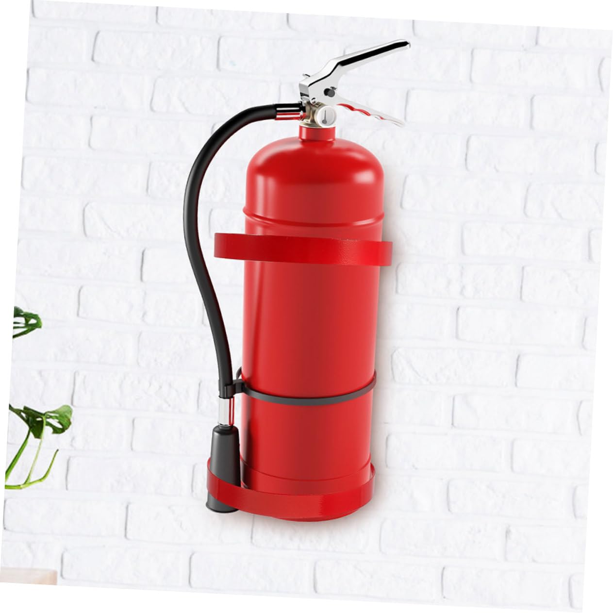 Soporte de Pared para Extintor de Incendios 5kg, Hierro Rojo 2 Piezas | Montaje Fijo, para Coche, Diseño Compacto y Práctico, Compatible Extintores Portátiles