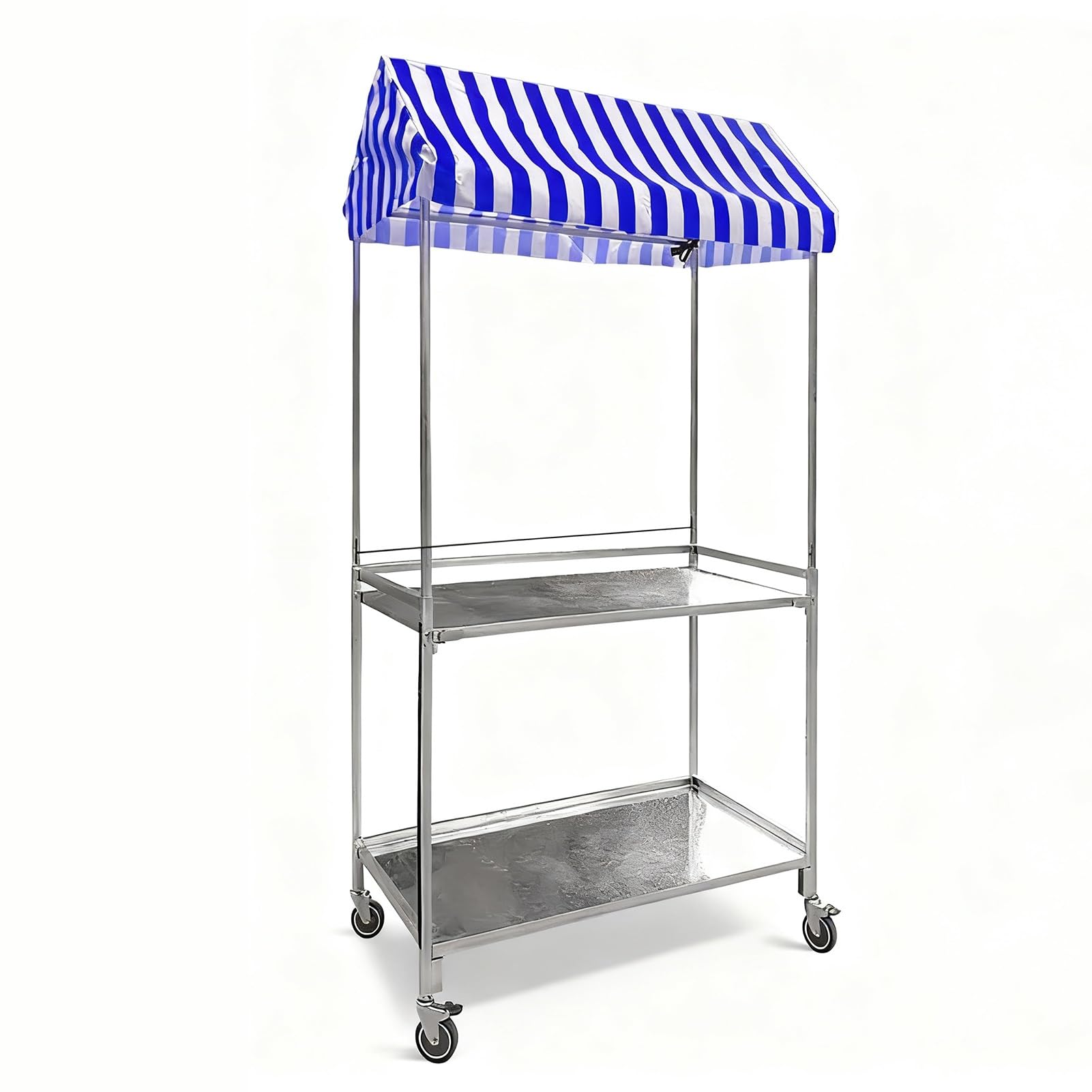 Carrello portatile da esterno per mercati ed eventi agricoli – design a stallo, facile da trasportare, perfetto per venditori di alimenti e mercati di strada