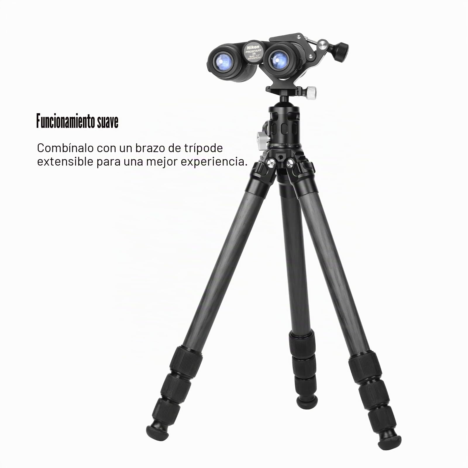 SUNWAYFOTO CC-09 - Adaptador Universal para prismáticos de trípode con Adaptador Arca Swiss, Compatible con Todos los trípodes 1/4 y 3/8