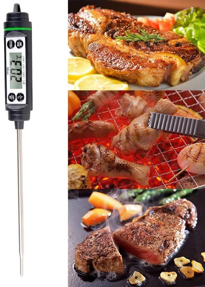 Termometr kuchenny, cyfrowy termometr do mięsa z natychmiastowym odczytem do kuchni, gotowanie żywności, grill, grill, palacz, słodycze, domowe warzenie, kawa