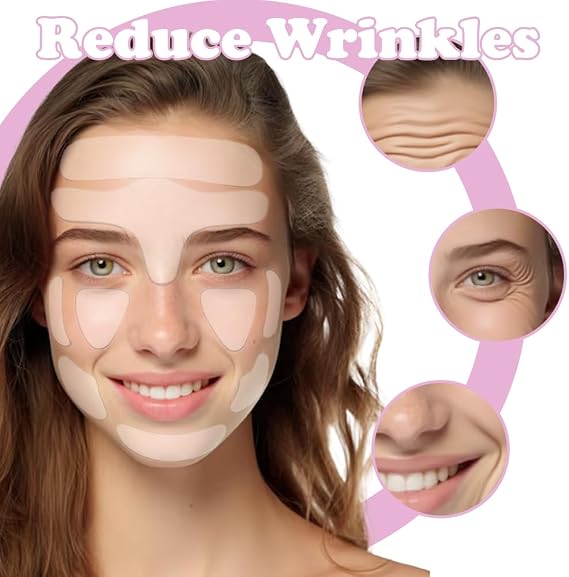 11PCS Anti Wrinkle Patches for Wrinkles Smoothing & Anti-Ageing, Reusable Silicone Anti Wrinkle Patches for Women Smooth Forehead Eye Mouth Neck Chest Skin Care