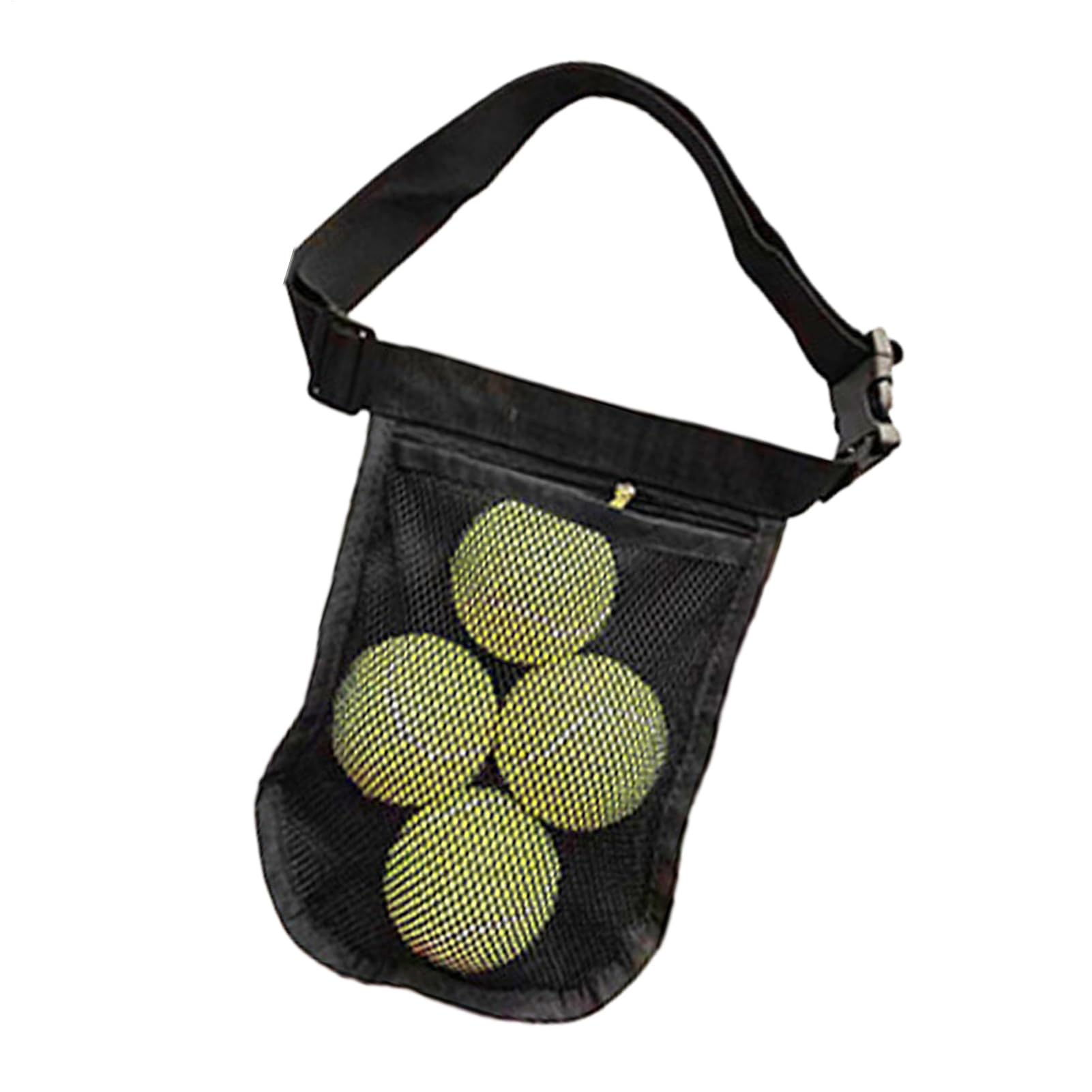 Sujetador con Banda para Pelotas De Tenis | Bolsa De Recogida para Pelotas De Tenis De Mesa | Riñonera Portátil para Padbol para Hombres Y Mujeres