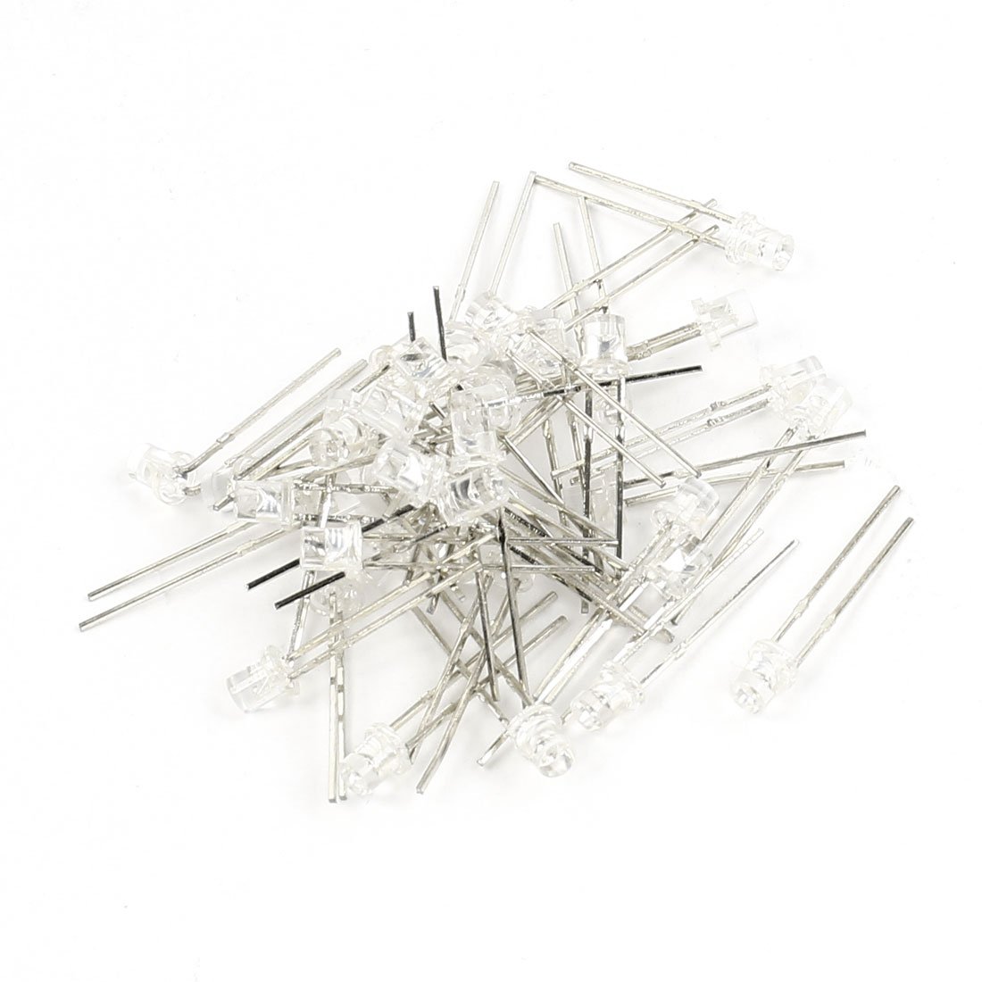 Aexit 40 Pcs Diodes Super Bright 3mm Head Red LED Light Emitting Diodes Schottky Diodes DC 2.5-3.0V