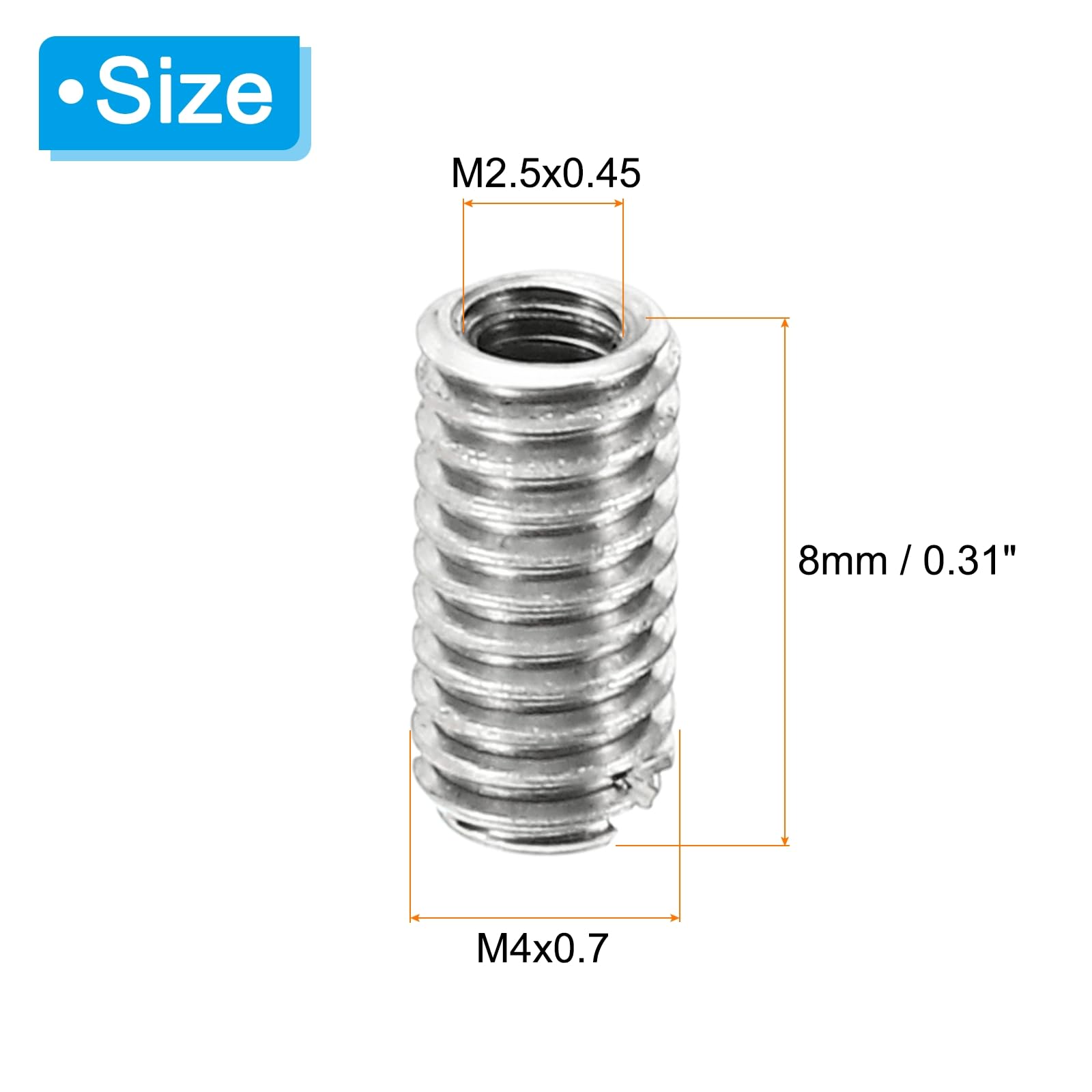 PATIKIL Thread Adapters Sleeve Reducing Nut - Image 2