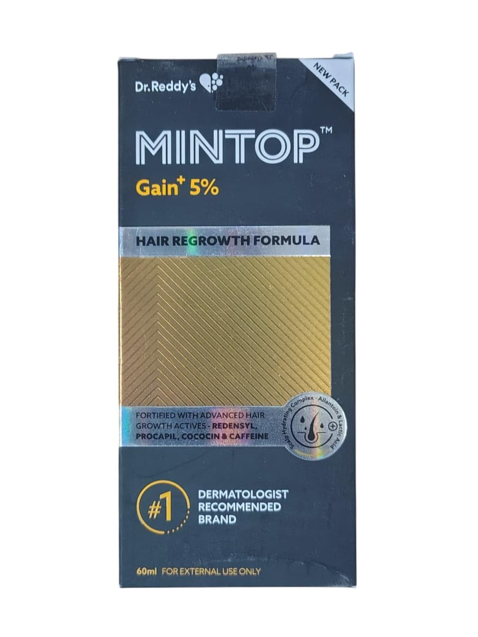 Mintop Gain + 5% - Bottle of 60ml Topical Solution