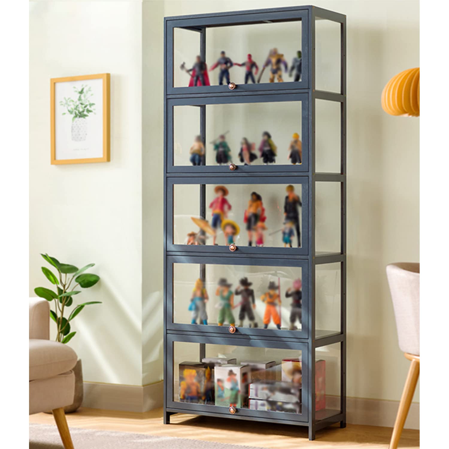 Amazon.co.jp: YangAera コレクションケース フィギュアケース 竹枠