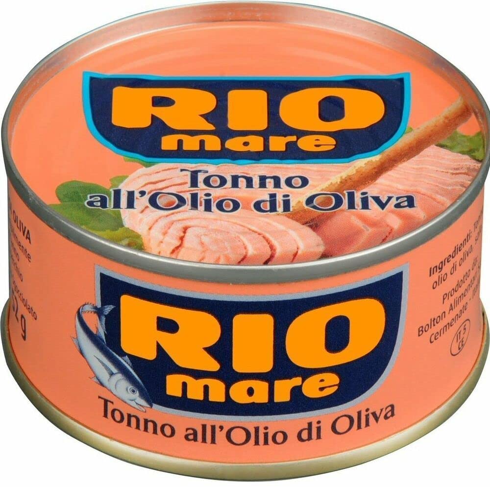 Tonno olio di oliva Thunfisch in Olivenöl 36 x 80g, italienische Konserve | Tranci compatti e saporiti, praktisch abtropfbar für Salate, Pasta, Panini, Vorrat und Horeca, Gesamtnettogewicht 2,88 kg
