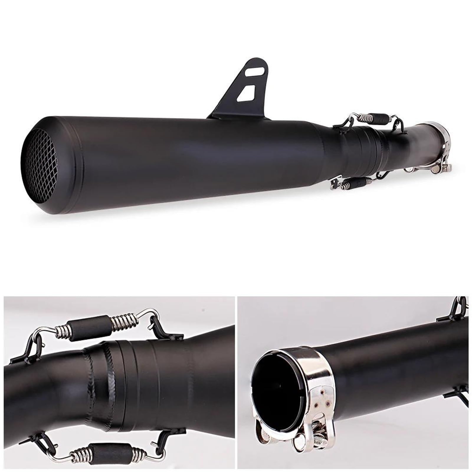 Fácil Instalar y reemplazar Accesorios Decorativos Duraderos para Motocicletas Tubo De Escape Intermedio Silenciador De Motocicleta Pitbike Slip-on para Rebel 500