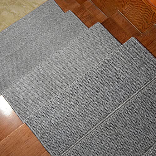 Alfombra de escalera para escalones de madera con adhesivo reutilizable 2
