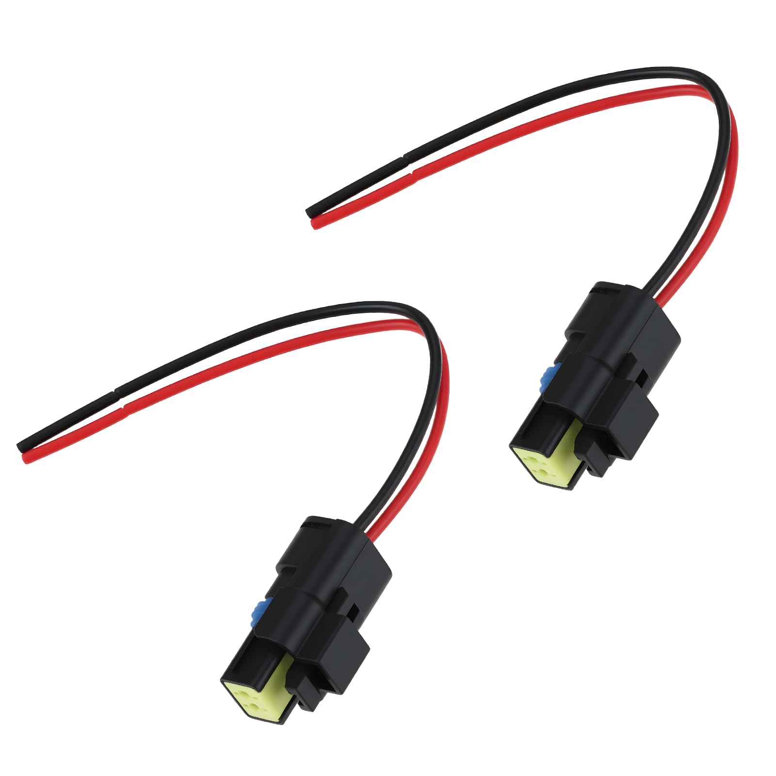 VGOL Lot de 2 connecteurs de voiture pré-câblés à 5 broches 1J0973705 pour capteur de température de l'air, essuie-glace, capteurs d'oxygène