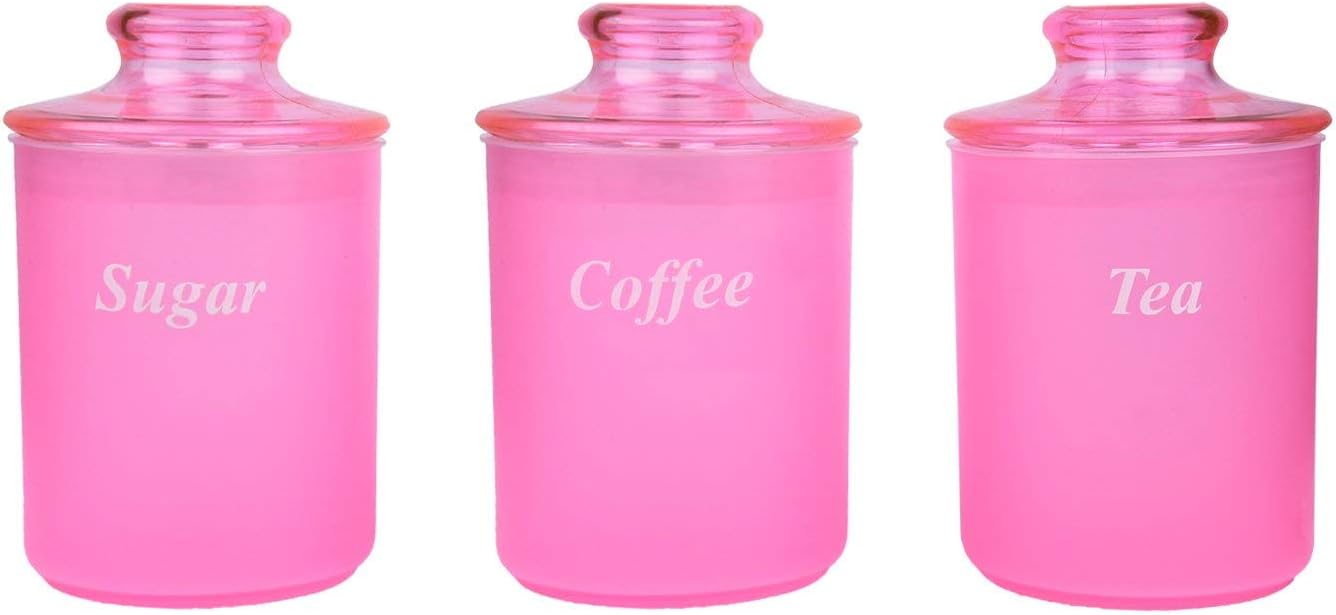 Laplast Plastic Container, Set of 3, Pink