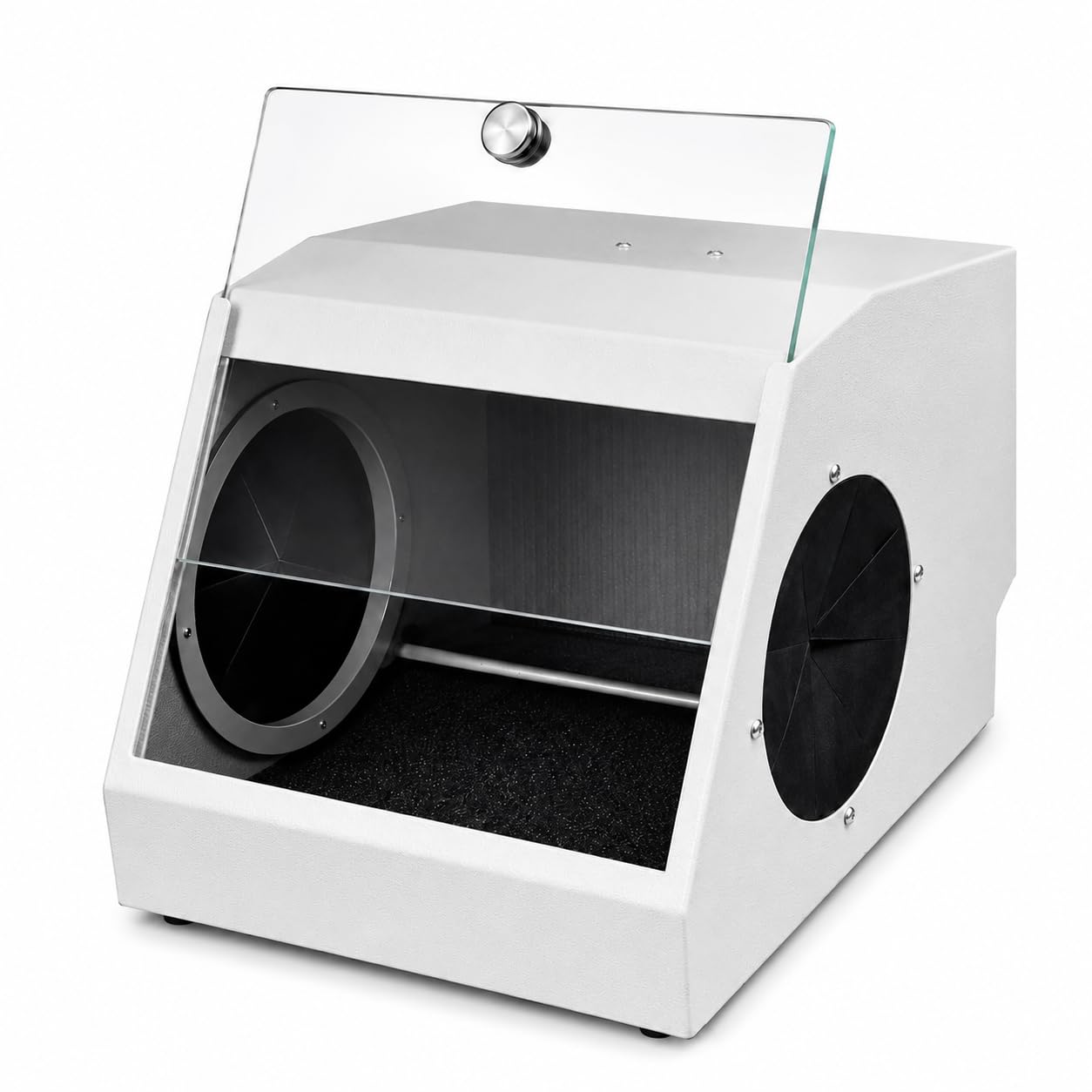 Gabinete de chorro de arena para laboratorio dental con extracción de aire y dispositivo de filtro