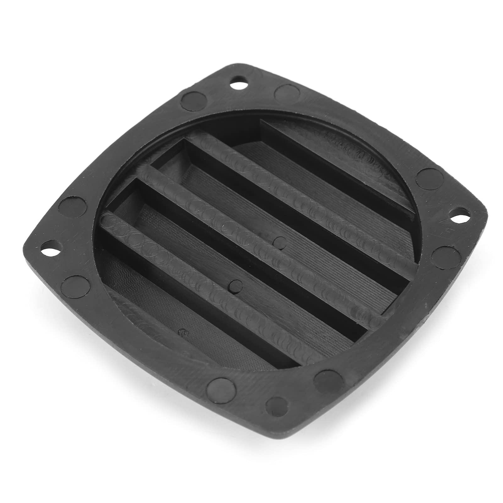 Frenma - Griglia di sfiato per barche, 8,5 x 8,5 cm, colore: Nero