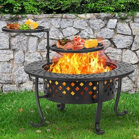 Panovue 36 Inch 3-in-1 Fire Pit Cover