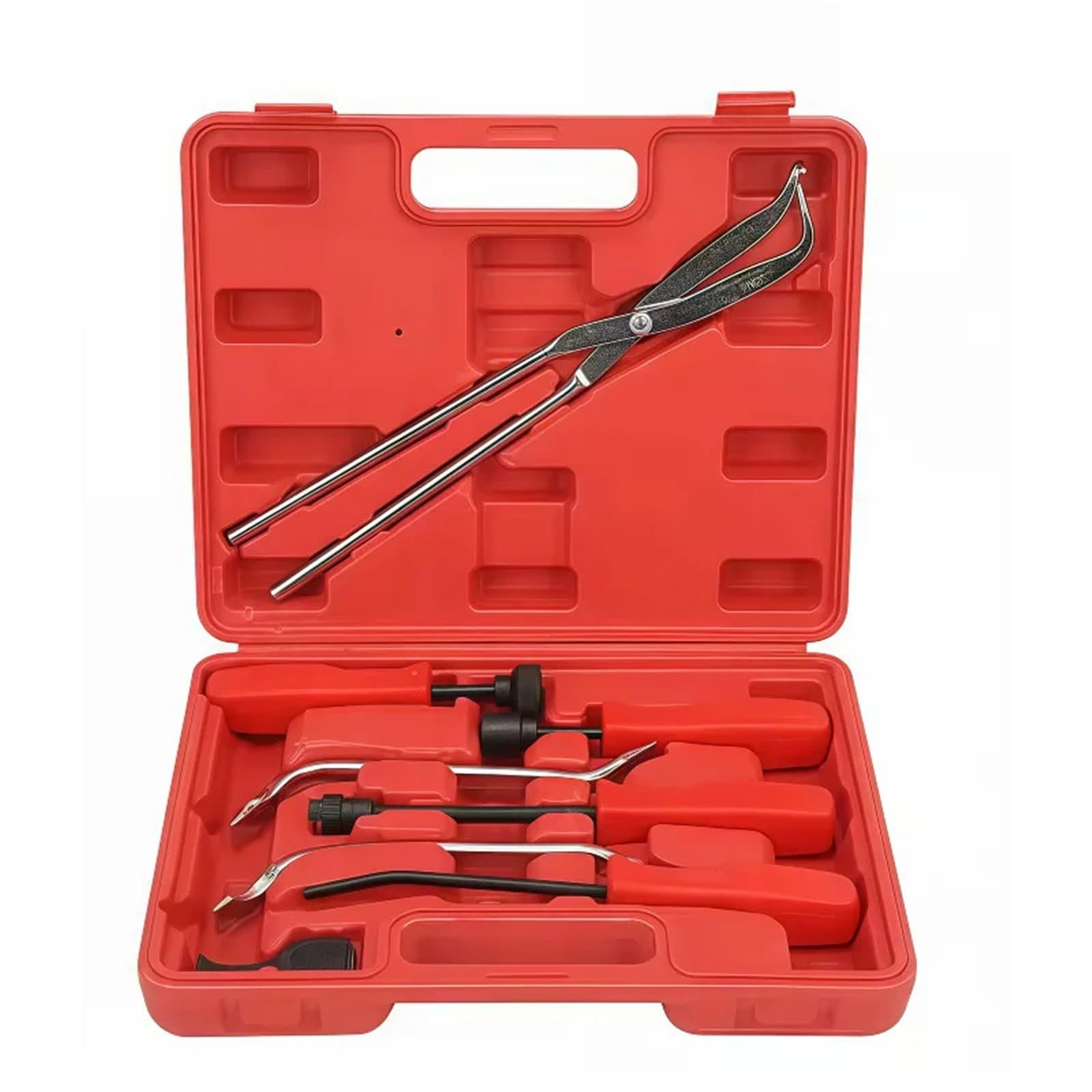 Regulator Szczęk Bębna 8-częściowy profesjonalny zestaw narzędzi do hamulców bębnowych, zawierający narzędzia do sprężyn hamulcowych i zaciski sprężyn hamulcowych