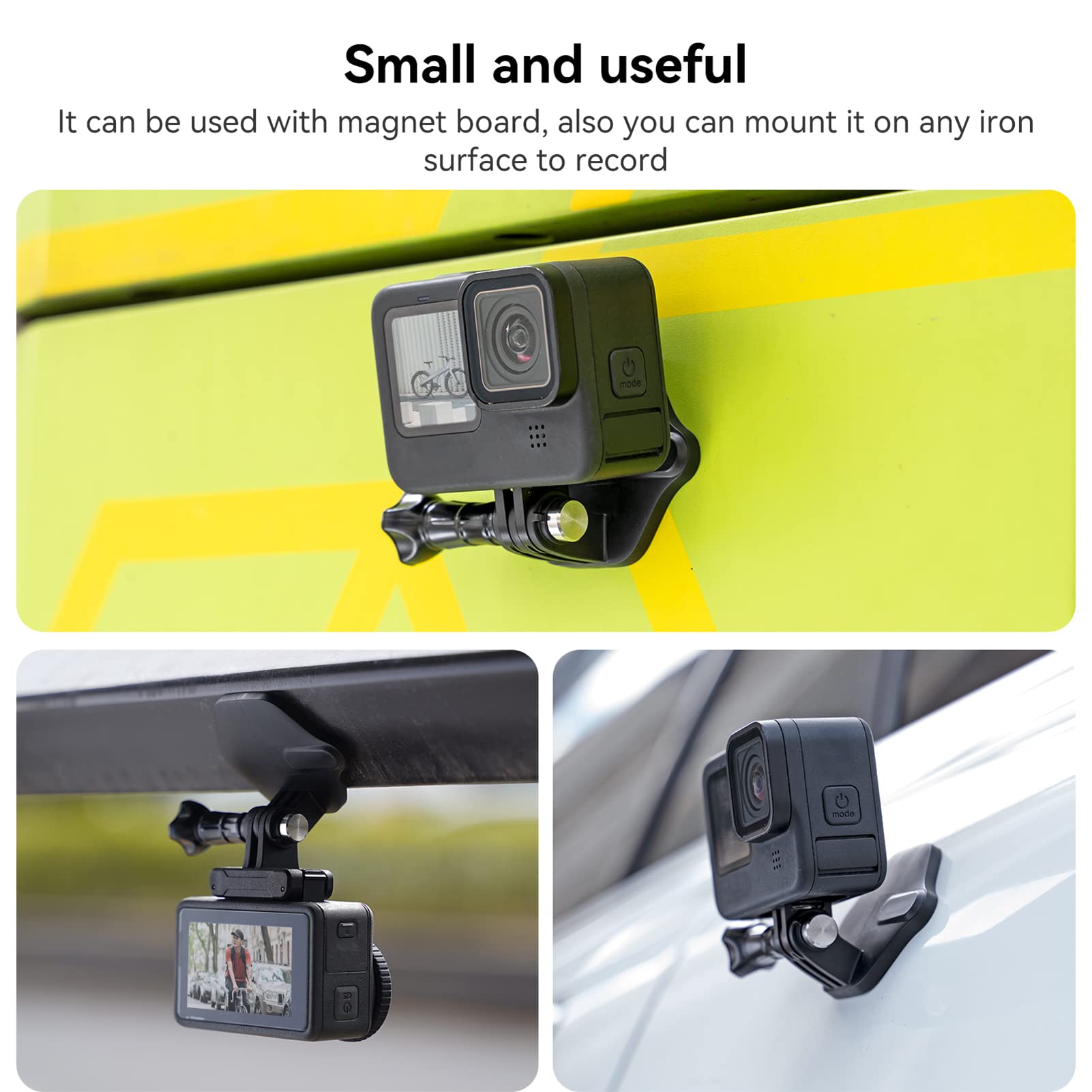 Treppiede Magnetico Per Smartphone Pieghevole Con Clip Regolabile 360° – Alluminio, Per Video E Riprese