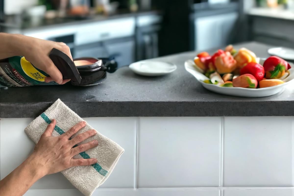 24 Pack Bar Mop Towels 100% Cotton Bar Towels Highly Absorbent Quick Drying Kitchen Towel Green Stripe 16 x 19 Inches Dish Towel for Kitchen, Home & Restaurant