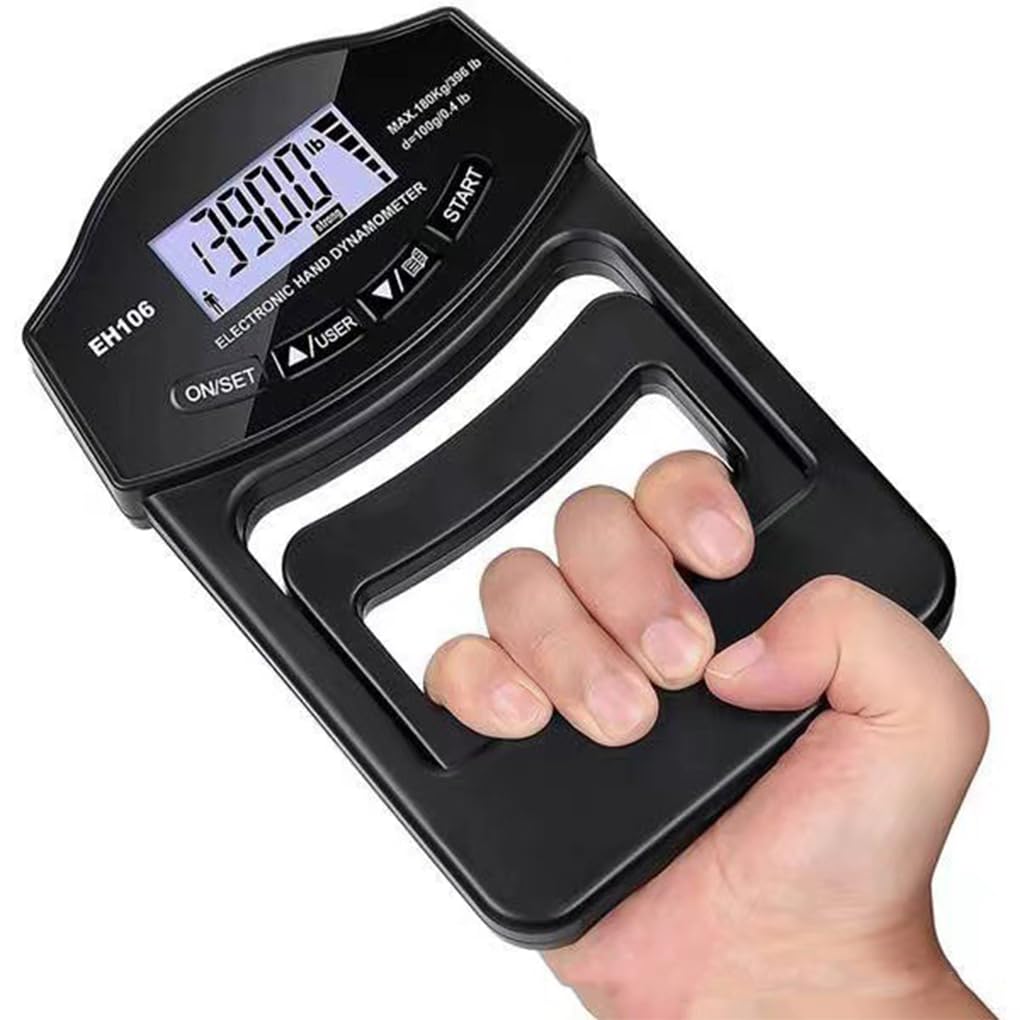 Amazon | 265ポンド/120キロ握力テスターデジタルハンドダイナモ