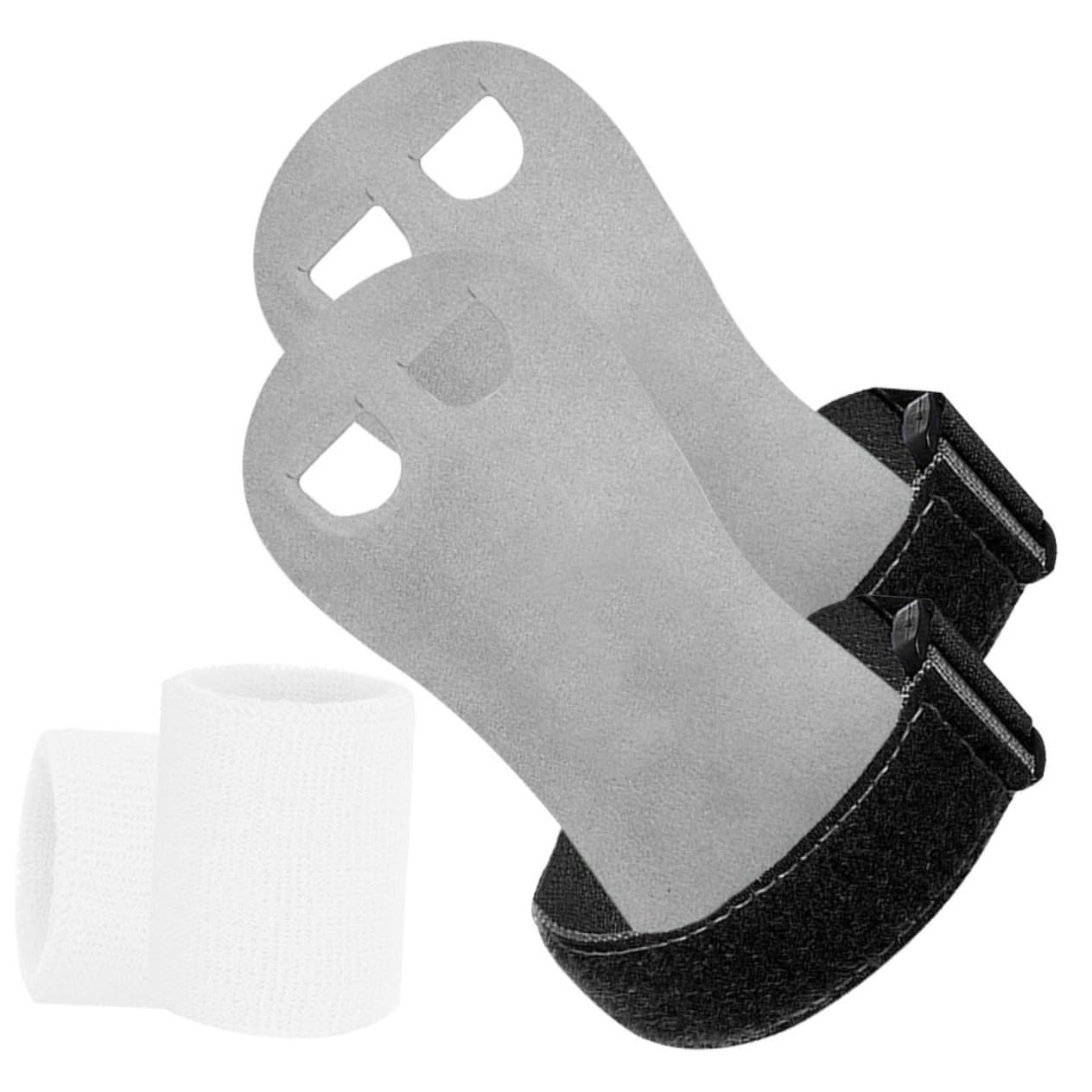 BRIGHTFUFU Leather Gymnastics Grips Weightlifting Supplies Non-Slip Wristbands Portable Gymnastic Equipment