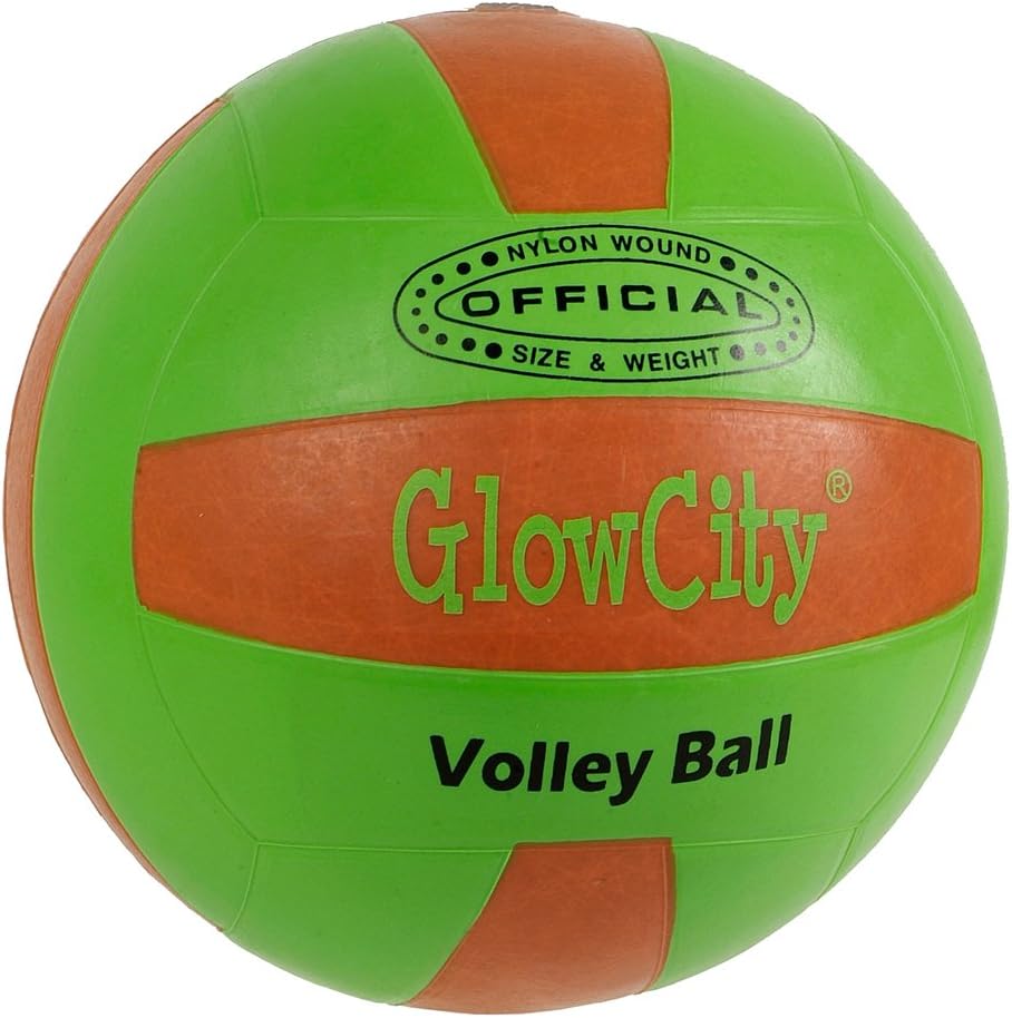 GlowCity Glow in The Dark Volleyball - Light Up Volleyballs for Kids, Teens and Adults with 2 LED Lights and Pre-Installed Batteries - Official Size and Weight﻿ : Sports & Outdoors
