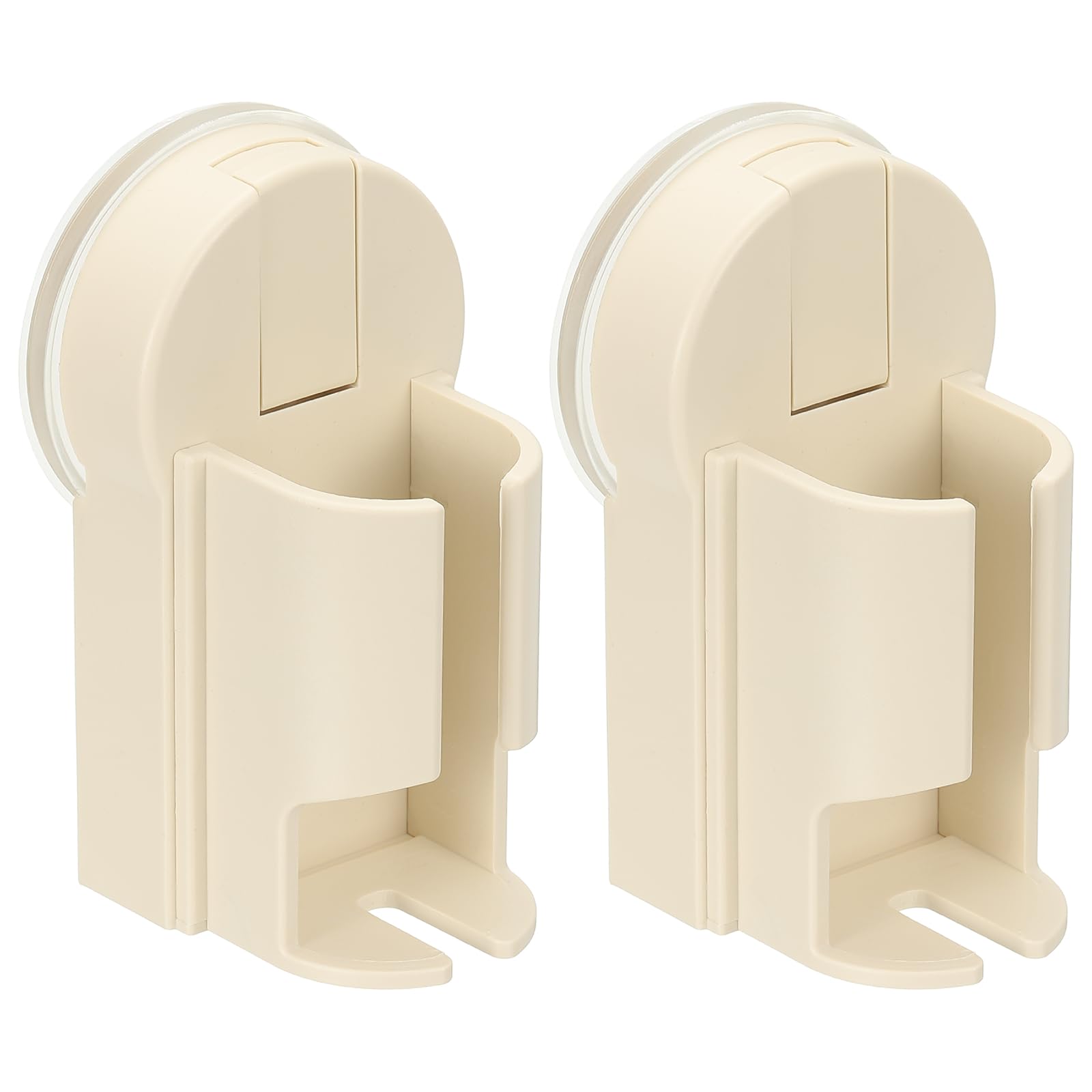 Range brosse à dents électrique mural en plastique beige ventouse