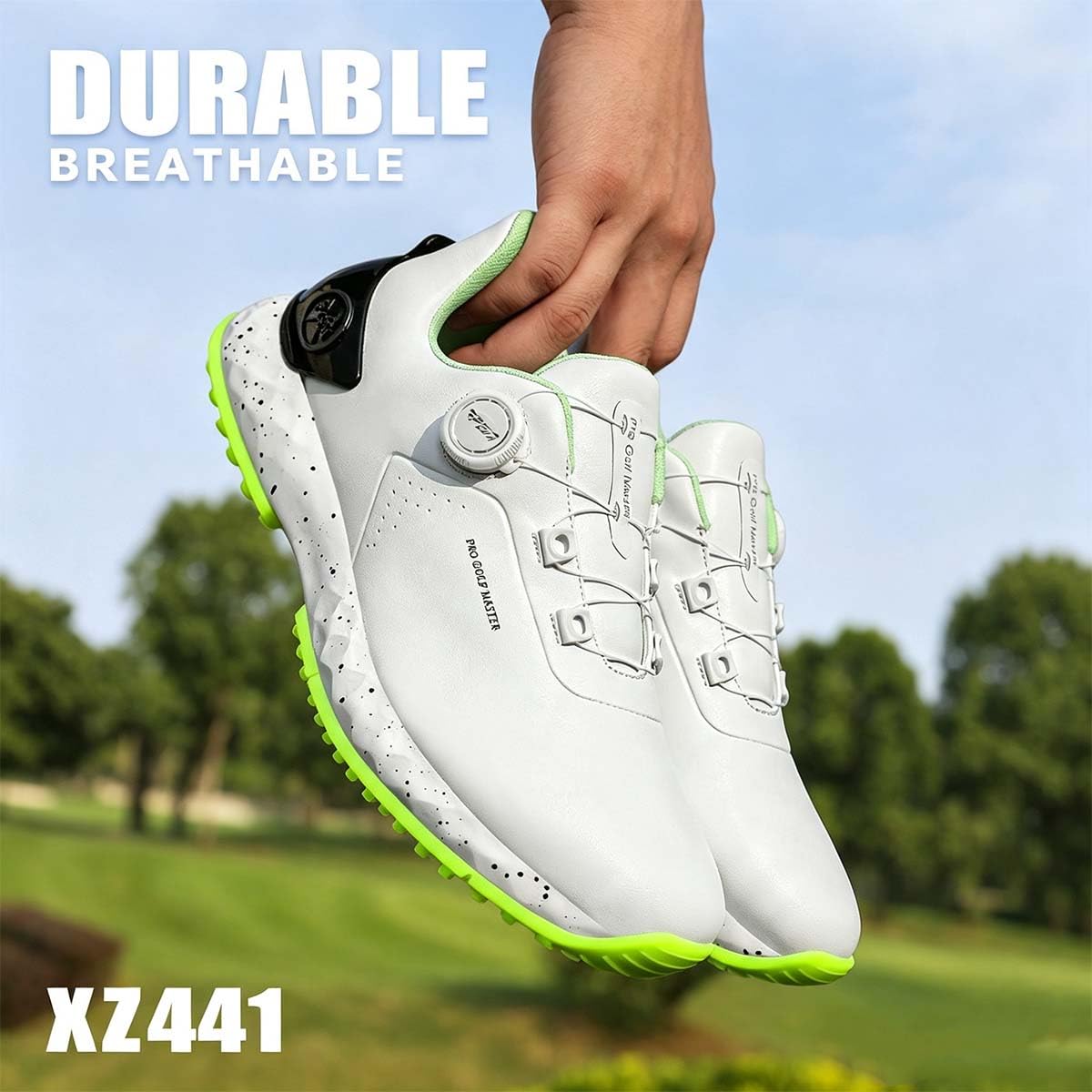 Zapatos de Golf sin Clavos para Hombre Impermeables
