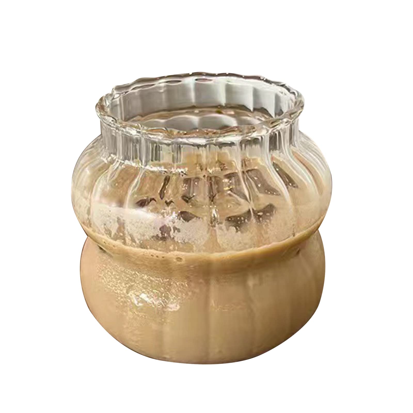 Kalttoy Multicolor Glass Coffee Mugs Wine Glasses Striped Glass Water Cups Drinking Cup Milk Cup Chiildren Water Tumblers