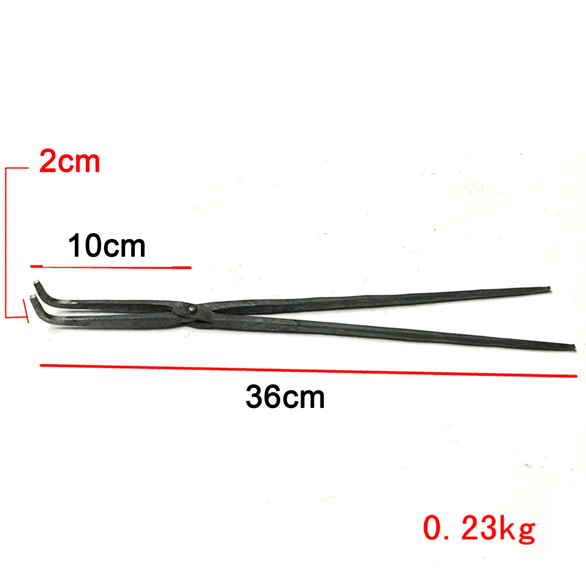 Pince de forge Tenailles de forge Pince de forge à nez incurvé pour étau à enclume Tenaille de forgeron 36cm - 120cm pour l'ingénieur Forgeron Forge,36cm